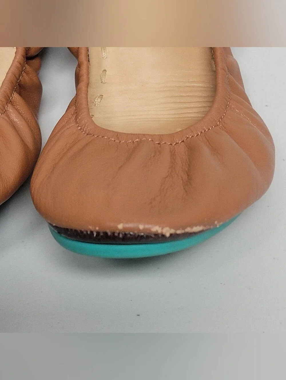 Teiks By Gravielli Foldable Ballet Flats Size 9 In Chesnut Color.